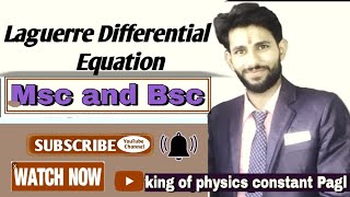 Laguerre Differential Equation [upl. by Westfall]