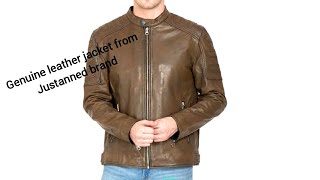 Unboxing of Original leather jacket Justanned brand Purchased from Myntra [upl. by Stoddard]