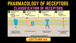 Types of Receptors  Receptors Pharmacology Part 2  GProtein Receptor By Muneeb [upl. by Jojo]