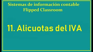 Alicuotas del IVA [upl. by Sulokcin]