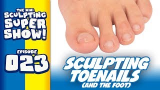 Mini Sculpting Super Show 023  Sculpting Toenails and the foot [upl. by Nnylyram]