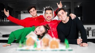 Best Friends Build A Gingerbread Dream House ft Emma Chamberlain amp Dolan Twins [upl. by Ylrebmyk]