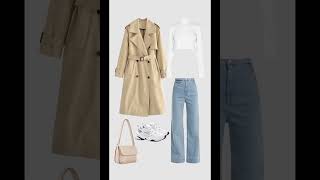 تنسيق trench coat بيجtrenchcoat بنات موضة اكسبلور [upl. by Dorolisa]