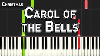 Christmas  Carol of the Bells  Easy Piano Tutorial [upl. by Fedora]