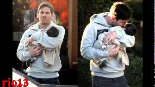 Lionel Messibarca First family Thiago his son and his beautiful Sweetheart [upl. by Luapnaej]