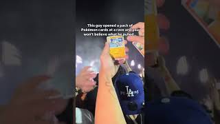 This guy pulled a charizard at a rave 🤯 Via wintertcg edm rave festival pokemon pokemoncard [upl. by Gonick]