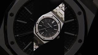 Audemars Piguet Royal Oak Black Dial Steel Mens Watch 15400ST l SwissWatchExpo [upl. by Adriano]