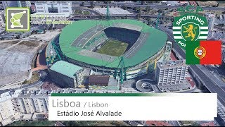 Estádio José Alvalade  Sporting CP  Google Earth  2017 [upl. by Mali277]