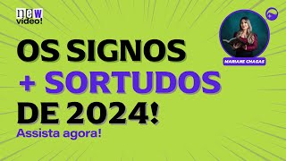 ESSES 4 SIGNOS SERÃO OS MAIS SORTUDOS DE 2024  Previsões 2024 segundo a Astrologia [upl. by Nylirehs]