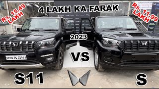 2023 Mahindra Scorpio Classic S11 VS Classic S Base  Maha Comparision  Full Details and Price [upl. by Xenos]