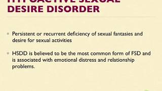 Hypoactive sexual desire disorder in Female [upl. by Dolora]