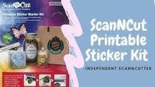 ScanNCut Create stickers from FREE images Canvas Workspace Printable Sticker Starter Kit [upl. by Lindsley703]