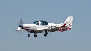 Grob G120TP Prefect T1 Qinetiq Empire Test Pilots School arrival at RAF Fairford RIAT 2018 AirShow [upl. by Atinid907]