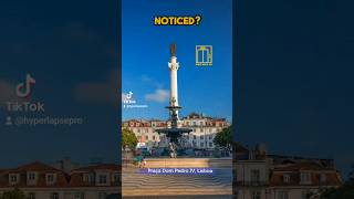 Dom Pedro IV or Rossio square in Lisbon timelapse hyperlapse lisbon portugal lisboa travel [upl. by Laughlin]