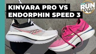 Saucony Endorphin Speed 3 vs Saucony Kinvara Pro Which plated shoe should you get [upl. by Chapman]