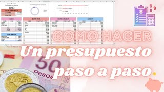 PRESUPUESTO PASO A PASO  Guía para principiantes  Presupuesto de base cero  Finanzas personales [upl. by Cherida]