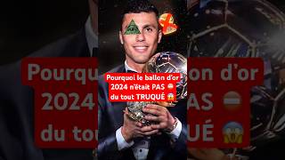 Ce n’est PAS ❌ un COMPLOT  football vinicius ballondor rodri ballondor2024 messi mbappe [upl. by Granlund528]