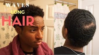 How to Get Waves With Curly Long Hair Method [upl. by Westberg]