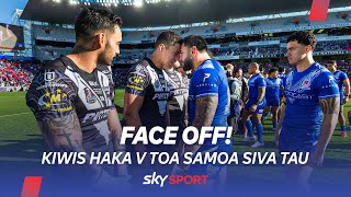 FACE OFF KIWIS HAKA vs TOA SAMOA SIVA TAU  One of the most incredible challenges youll ever see [upl. by Enybor]