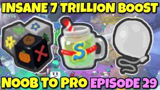 INSANE 7 TRILLION BOOST  Bee Swarm Simulator NOOB to PRO Episode 29 [upl. by Tikna]