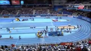 4x400m Relay Women Final  USA Wins Gold  World Indoor Championships Sopot 2014 [upl. by Chaffee]