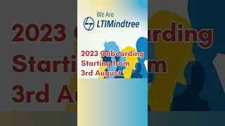 LTIMINDTREE Onboarding August 2023 ltimindtree mindtree lti [upl. by Paviour]