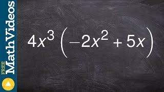 Learn how to determine the product of a monomial and a binomial [upl. by Sharyl289]