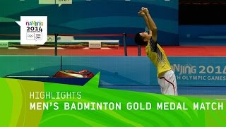 Shi Yuqi Wins Mens Badminton Gold  Highlights  Nanjing 2014 Youth Olympic Games [upl. by Coray]