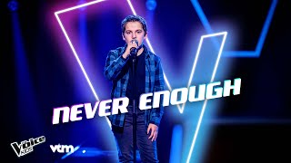 Benne  Never Enough  Blind Auditions  The Voice Kids  VTM [upl. by Aniez459]