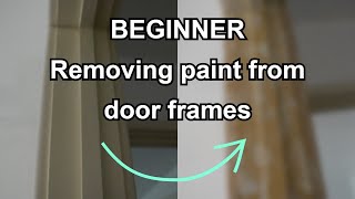 The best way to remove paint from door frames for beginners shorts [upl. by Cece]