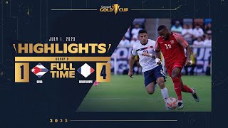 Cuba 14 Guadeloupe  HIGHLIGHTS  2023 Gold Cup [upl. by Enyawal]