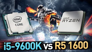 Ryzen R5 1600 vs i59600K [upl. by Neeuq239]