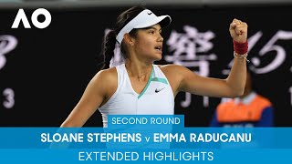 Sloane Stephens v Emma Raducanu Extended Highlights 1R  Australian Open 2022 [upl. by Aramaj407]