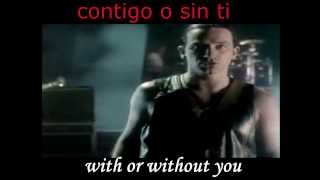 U2  With Or Without You Subtitulado Español Ingles [upl. by Walworth]