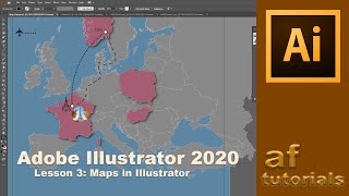 Creating Maps in Adobe Illustrator 2020 [upl. by Margi281]