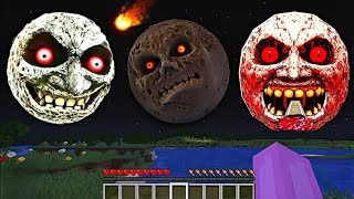 i Found Scary LUNAR MOON 😱 in Minecraft  Minecraft Lunar Moon [upl. by Hgielsel]