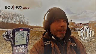 Minelab Equinox 800 Metal Detector Erics first hunt and review [upl. by Eneja]