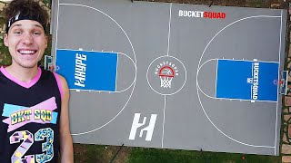 I BUILT A Full Basketball COURT In My Backyard [upl. by Lairbag54]