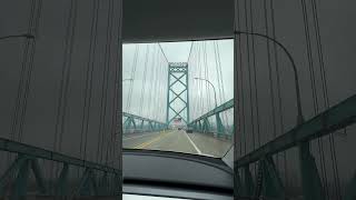 Crossing the ambassador bridge between Canada and US [upl. by Mclaurin910]