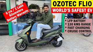 Ozotec Flio Electric Scooter in Tamil  5S Safety Technology LFP Battery  Free Road Side Assistance [upl. by Elag111]