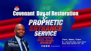 COVENANT DAY OF RESTORATION  PROPHETIC ENTRANCE  2ND SERVICE  6TH AUGUST 2023 [upl. by Gnod]