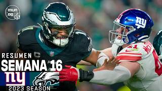 New York Giants vs Philadelphia Eagles  Semana 16 NFL 2023  NFL Highlights Resumen en español [upl. by Leur446]