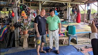 The PRINCE of Thailand visits his FIRST Muay Thai gym  SANGTIENNOI Gym [upl. by Encratia]