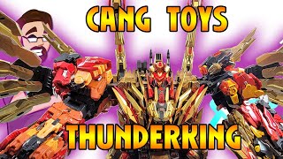 CANG TOYS THUNDERKING COMBINATION AND REVIEW Transformers Masterpiece Predaking [upl. by Fernand785]