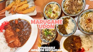 Marugame Udon  Marugame Udon Review  Affordable Japanese Restaurant [upl. by Gallenz]