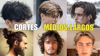 7 MEJORES CORTES de PELO MEDIO Y LARGOS para HOMBRE este 2023  COMO peinar CABELLO LARGO [upl. by Yssis]