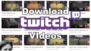 How to Download Twitch Videos [upl. by Nahum]