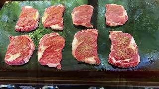 Blackstone Griddle  Diner Style Seared Ribeye Steaks  Everyday BBQ [upl. by Normalie]