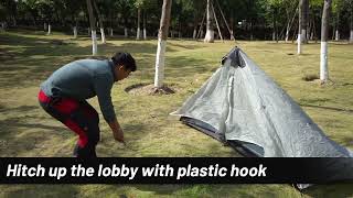 How to Assemble MIER LANSHAN 12 Person Backpacking Tent [upl. by Gustaf113]