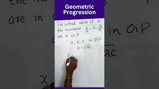 Sequence and series class 11 Geometric progression mathstricks mathshorts [upl. by Balbur735]